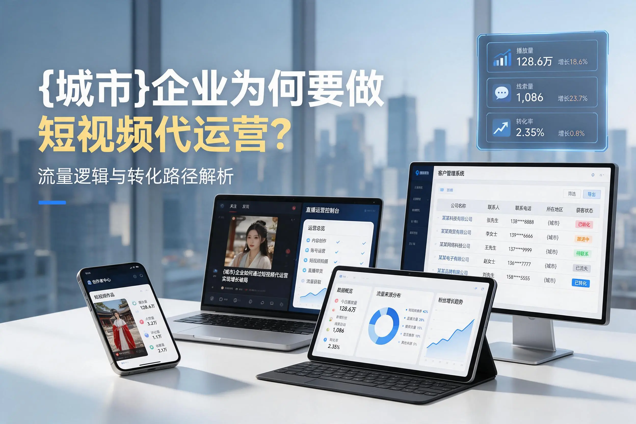 大同企业为何要做短视频代运营?流量逻辑与转化路径解析