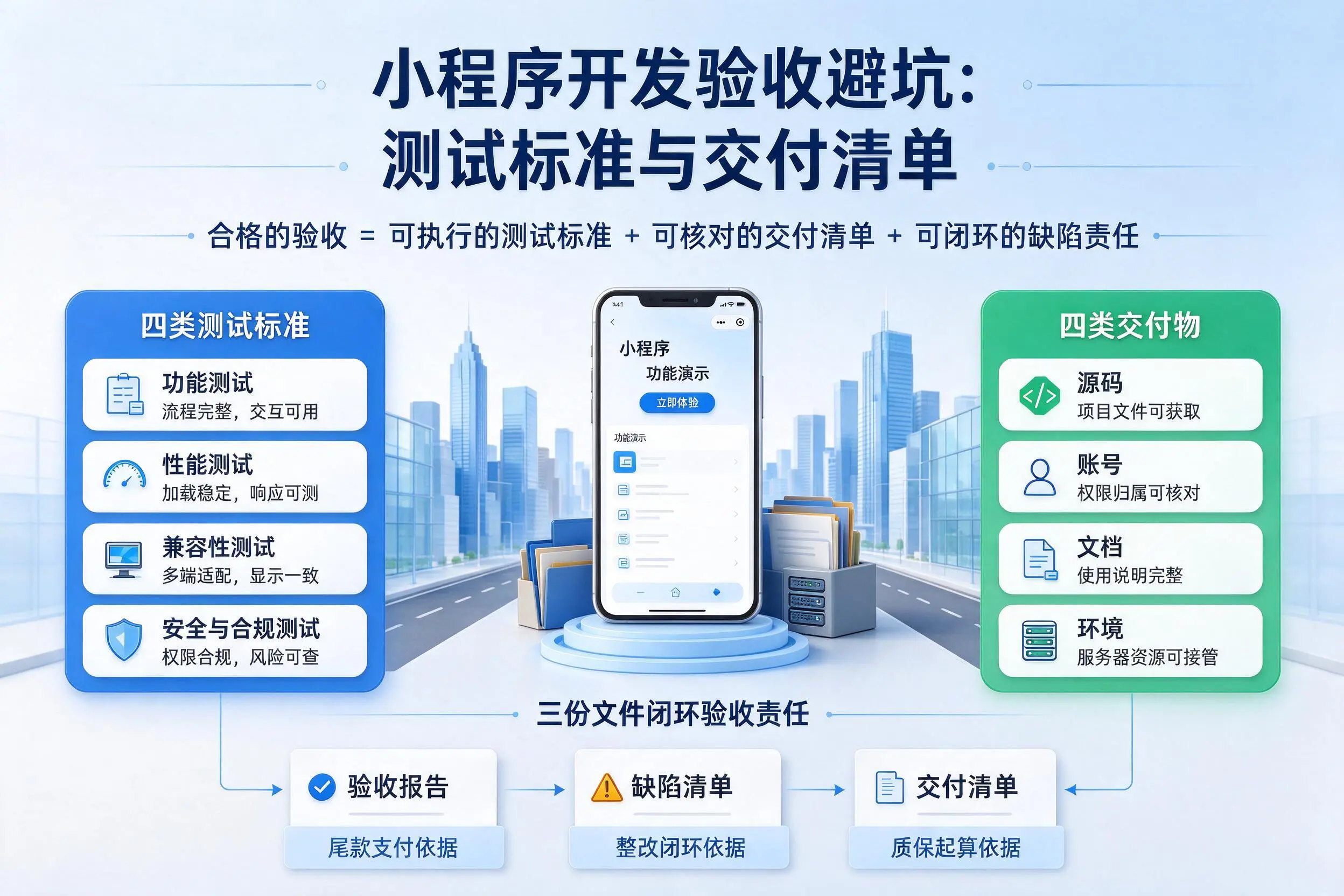 大同小程序开发验收避坑：测试标准与交付清单