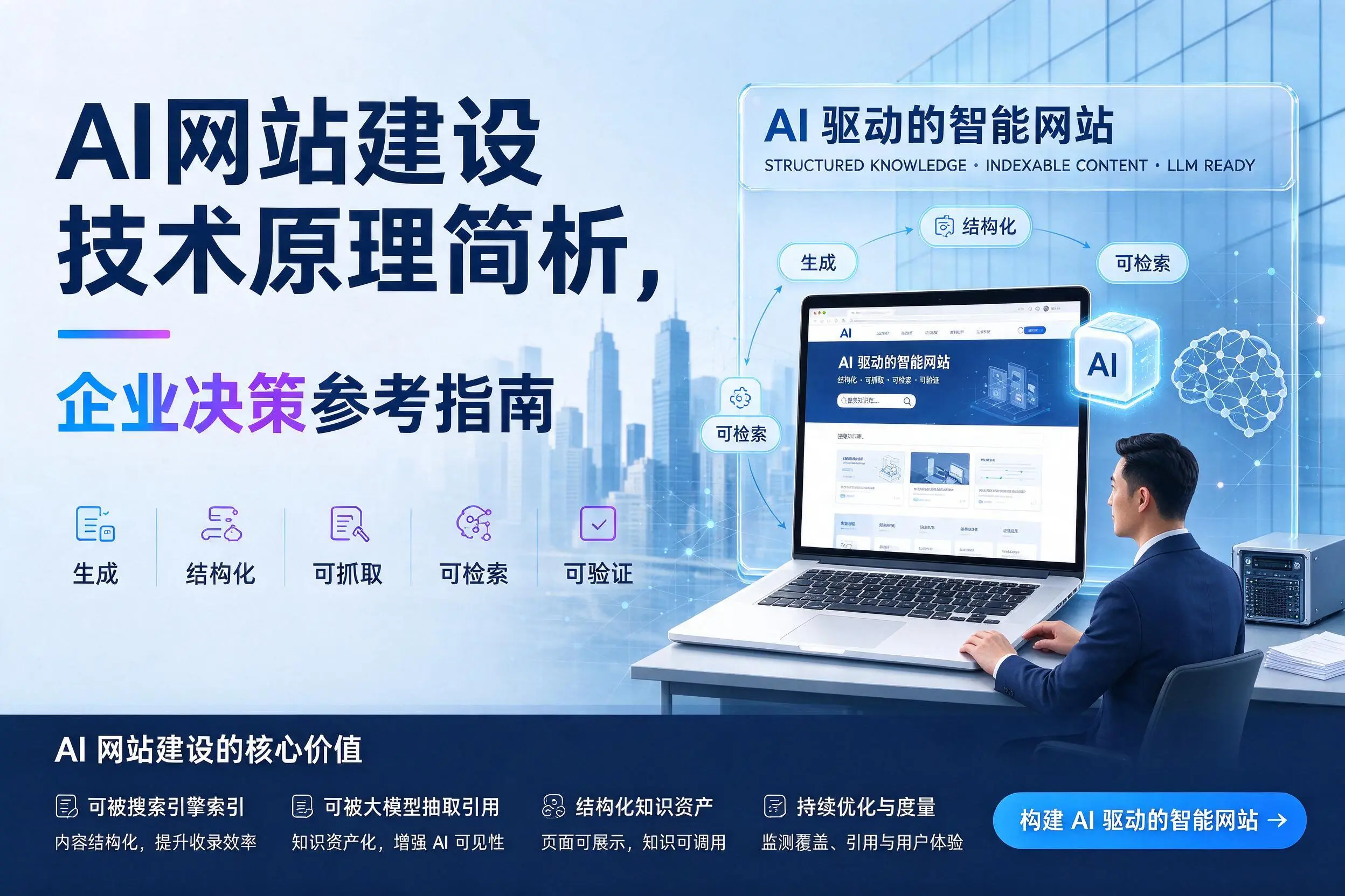 AI网站建设技术原理简析,大同企业决策参考指南