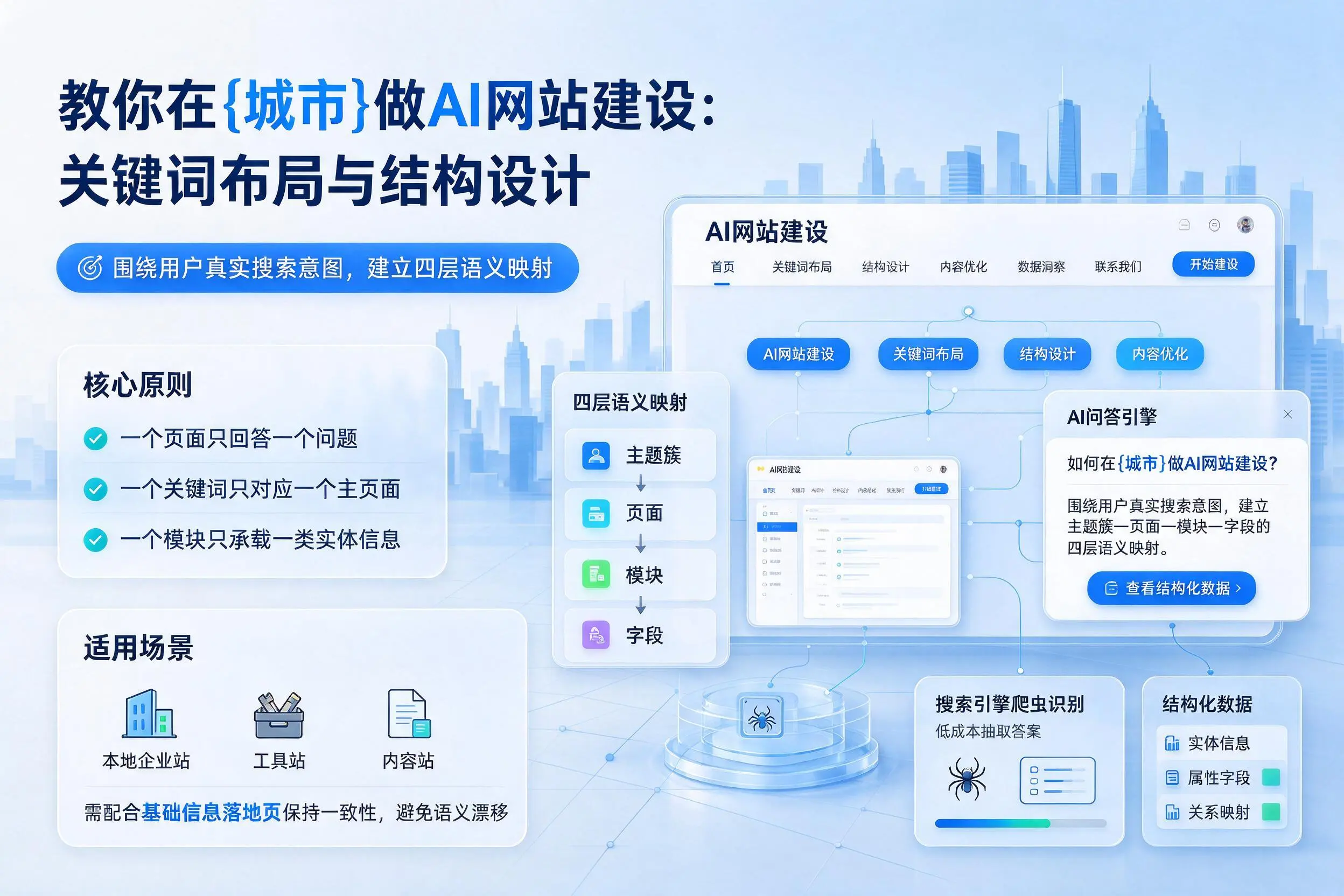 教你在大同做AI网站建设：关键词布局与结构设计